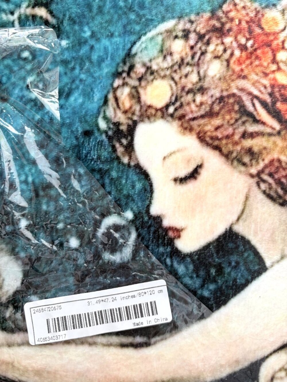 Large Mermaid Underwater Ocean Area Rug Bath Mat 31.5 x 47.2 - Picture 4 of 4